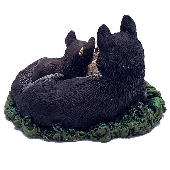 Hallmark Keepsake 1998 Timber Wolves at Play Majestic Wilderness Ornament in Box - Picture 4 of 6